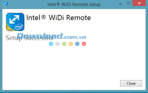 Thiết lập chương trình Intel WiDi Remote
