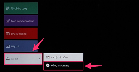 Cách khôi phục cài đặt gốc trên Internet Tivi