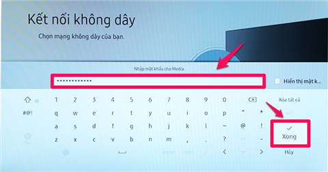 Hướng dẫn cách kết nối mạng cho tivi samsung