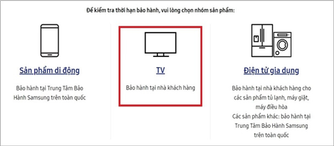 Kiểm Tra Bảo Hành Tivi Samsung