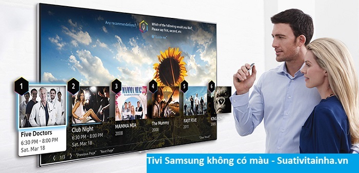 Tivi Samsung bị nhòe màu - Tivi Samsung không có màu sửa như thế nào?