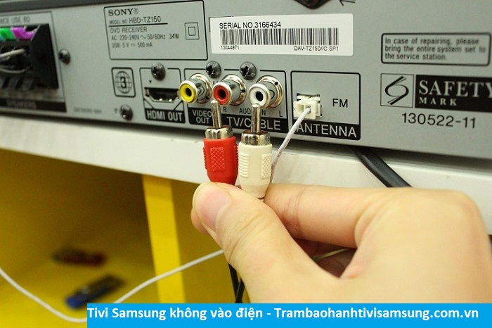 Tivi Samsung không vào điện